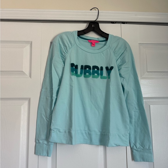 Lilly Pulitzer Sweaters - Lilly Pulitzer Sweatshirt Size M | Coastal Preppy Pullover Resort Athleisure Top
